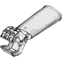 download Mechanical Hand clipart image with 90 hue color