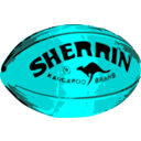 download Red Football clipart image with 180 hue color