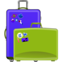 download Suitcases clipart image with 225 hue color
