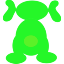 download Dog Icon clipart image with 90 hue color