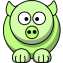 download Pig clipart image with 90 hue color