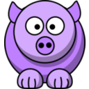 download Pig clipart image with 270 hue color