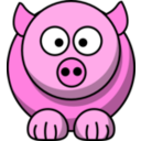 download Pig clipart image with 315 hue color