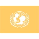 download Flag Of The Unicef clipart image with 180 hue color