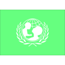 download Flag Of The Unicef clipart image with 270 hue color