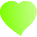 download Heart clipart image with 90 hue color