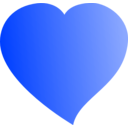 download Heart clipart image with 225 hue color