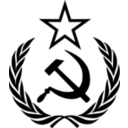 download Hammer Sickle Star Wreath clipart image with 135 hue color