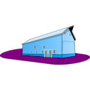 download Barn clipart image with 180 hue color