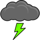 download Thundercloud clipart image with 45 hue color