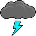 download Thundercloud clipart image with 135 hue color