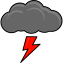 download Thundercloud clipart image with 315 hue color