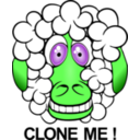 download Funny Sheep clipart image with 90 hue color