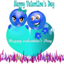 download Happy Valentine Smiley Emoticon clipart image with 180 hue color