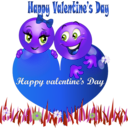 download Happy Valentine Smiley Emoticon clipart image with 225 hue color