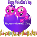 download Happy Valentine Smiley Emoticon clipart image with 270 hue color