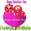 download Happy Valentine Smiley Emoticon clipart image with 315 hue color