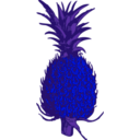 download Pineapple clipart image with 180 hue color