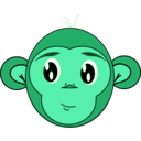 download Innocent Monkey clipart image with 135 hue color