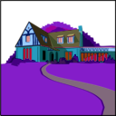 download Architetto Casa In Campagna clipart image with 180 hue color