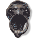 download Lion Face Door Knocker clipart image with 180 hue color