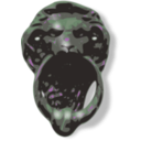 download Lion Face Door Knocker clipart image with 270 hue color
