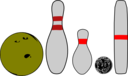 Bowling Pins And Balls