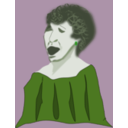 download Choral Singer clipart image with 90 hue color