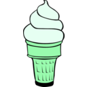 download Fast Food Desserts Ice Cream Cones Soft Serve clipart image with 90 hue color