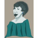 download Choral Singer clipart image with 180 hue color