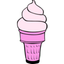 download Fast Food Desserts Ice Cream Cones Soft Serve clipart image with 270 hue color