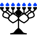 download Menorah clipart image with 225 hue color