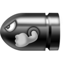 download Bullet Bill clipart image with 90 hue color