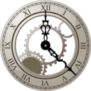 download Roman Clock clipart image with 180 hue color