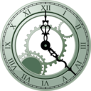 download Roman Clock clipart image with 270 hue color