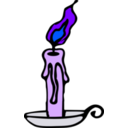 download Candle clipart image with 225 hue color