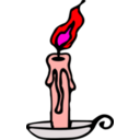 download Candle clipart image with 315 hue color