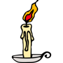 download Candle clipart image with 0 hue color