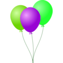 download Balloons clipart image with 90 hue color