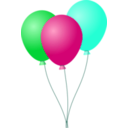 download Balloons clipart image with 135 hue color