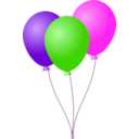 download Balloons clipart image with 270 hue color