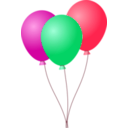 download Balloons clipart image with 315 hue color