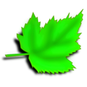 download Leaf 1a clipart image with 90 hue color