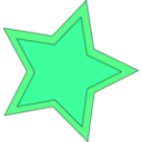 download Double Star clipart image with 90 hue color