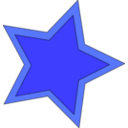 download Double Star clipart image with 180 hue color