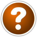 download Icon With Question Mark clipart image with 180 hue color