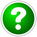 download Icon With Question Mark clipart image with 270 hue color