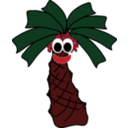 download Smiley Palm clipart image with 0 hue color