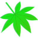 download Leaf 1 clipart image with 90 hue color