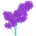 download Tree clipart image with 180 hue color